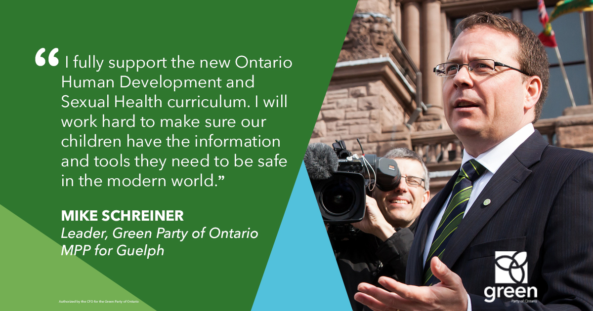 Children s safety and education should trump ideology Ontario Greens