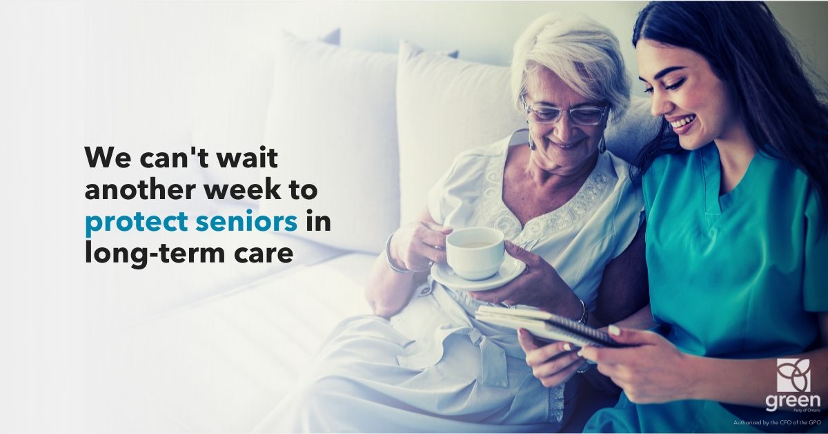 We can't wait another week to protect seniors in long-term care