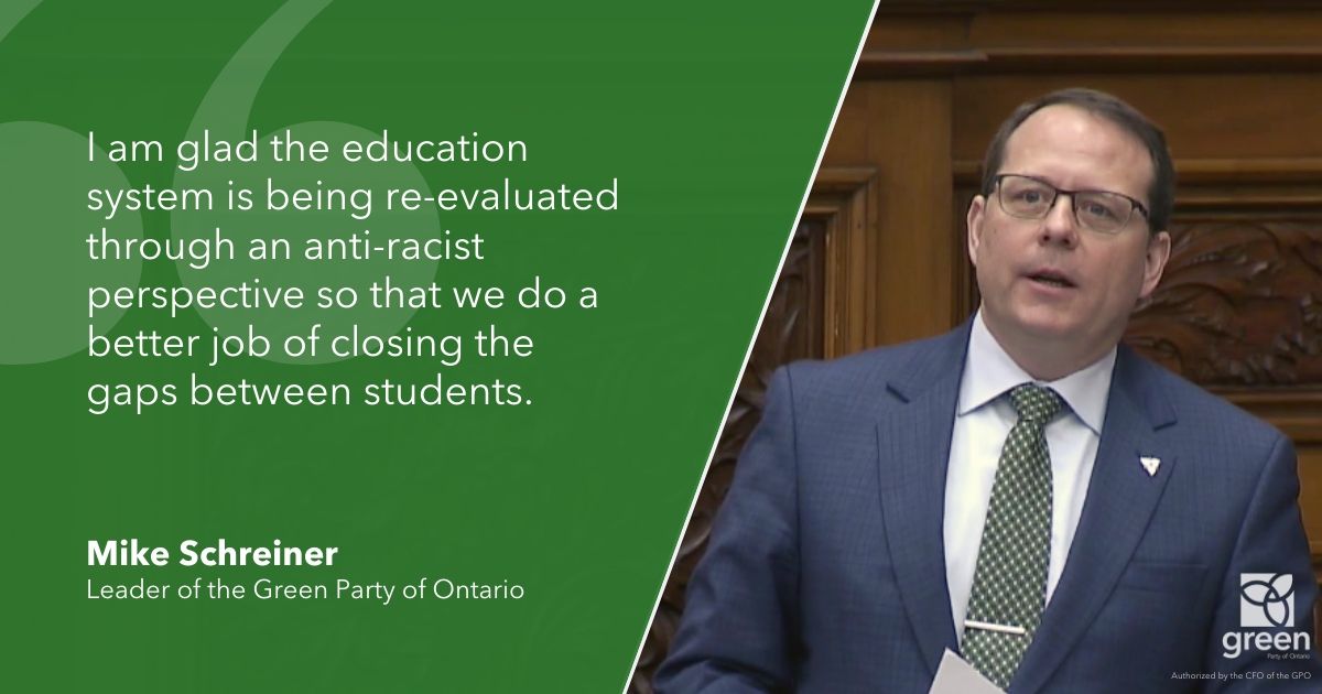 I am glad the education system is being re-evaluated through an anti-racist perspective so that we do a better job of closing the gaps between students.