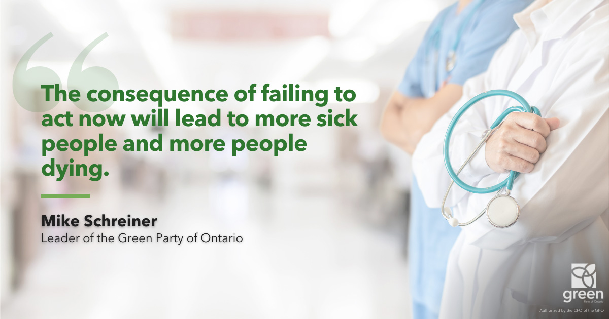 The consequence of failing to act now will lead to more sick people and more people dying.