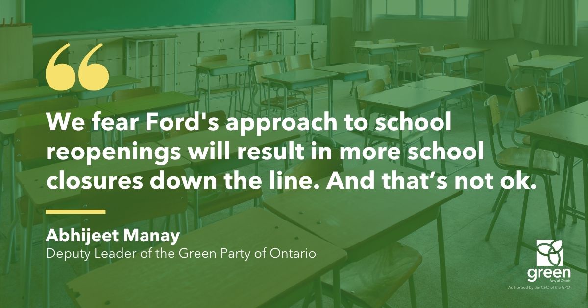Doug Ford is repeating the same mistakes as last year with his back to school plan.