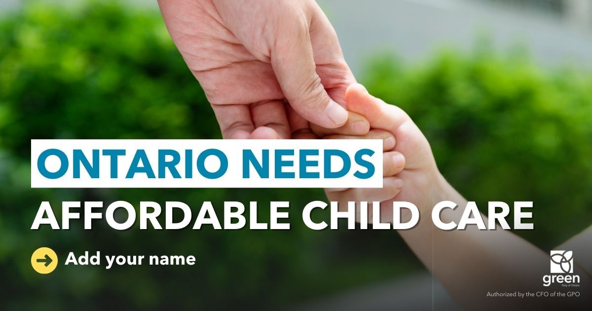 Ontario needs affordable child care
