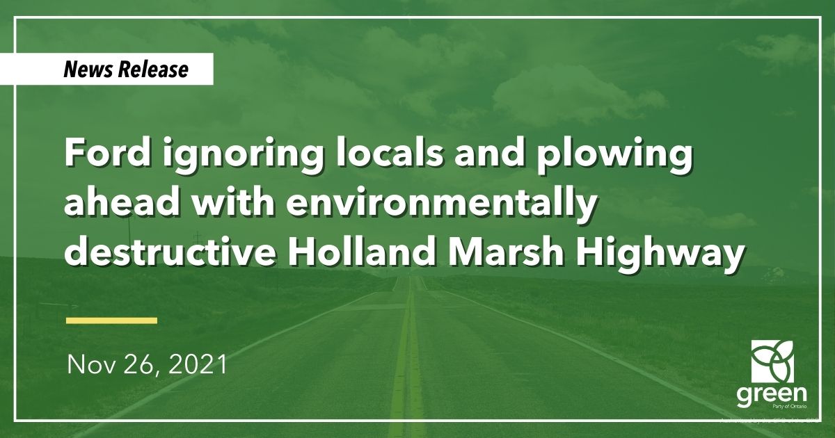 The Holland Marsh Highway (Bradford Bypass) would supercharge pollution into Lake Simcoe, which is already severely at risk.