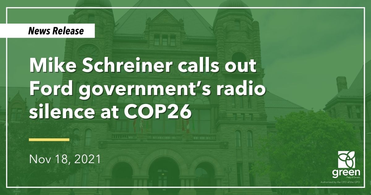 Despite Environment Minister Piccini’s recent attendance at COP26, it’s been complete radio silence from the government on climate action.