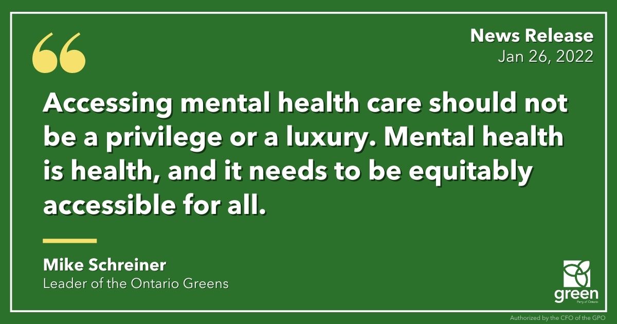 Accessing mental health care should not be a privilege or a luxury. Mental health is health, and it needs to be equitably accessible for all.