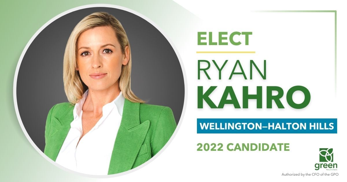 Ryan Kahro, GPO candidate for Wellington—Halton Hills