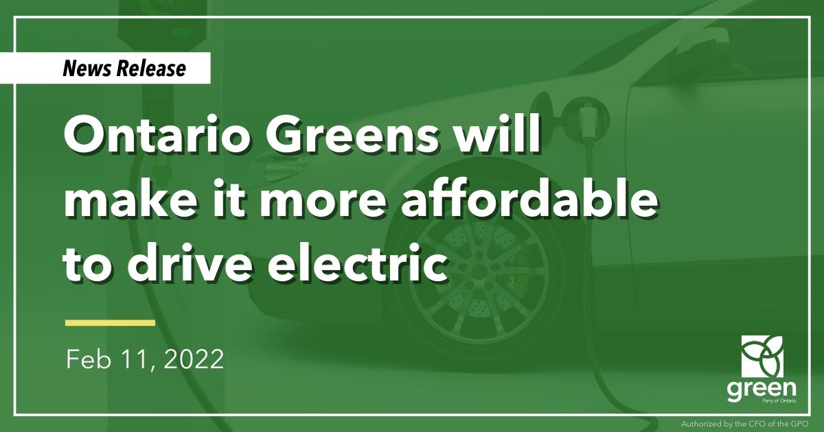 Ontarians are getting gouged at the pump right now. We can make life more affordable by going electric in Ontario.