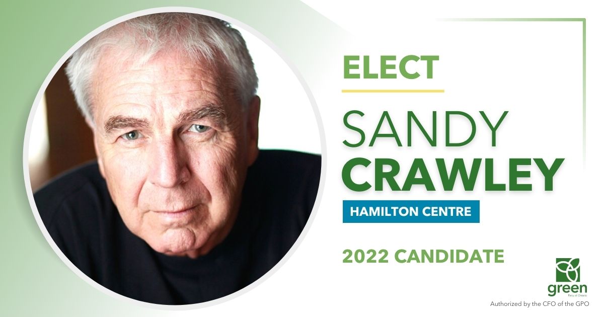 Sandy Crawley, GPO Candidate for Hamilton Centre