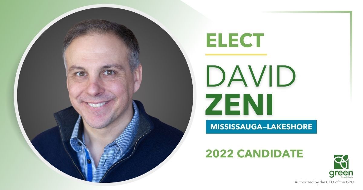 David Zeni, GPO Candidate for Mississauga—Lakeshore