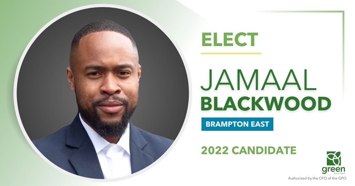 Jamaal Blackwood, GPO Candidate for Brampton East