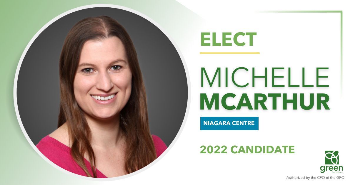 Michelle McArthur GPO Candidate for Niagara Centre