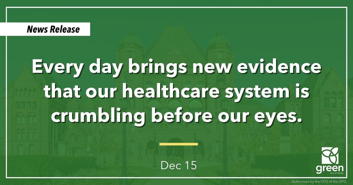 Every day brings new evidence that our healthcare system is crumbling before our eyes.