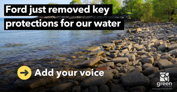 Tell Doug Ford to keep Ontario’s water PUBLIC