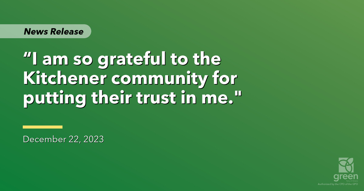 Aislinn Clancy sworn in as MPP for Kitchener Centre