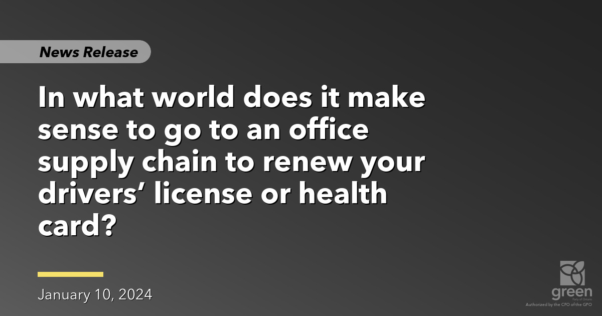 ServiceOntario shutdowns yet another piece of PC’s privatization agenda