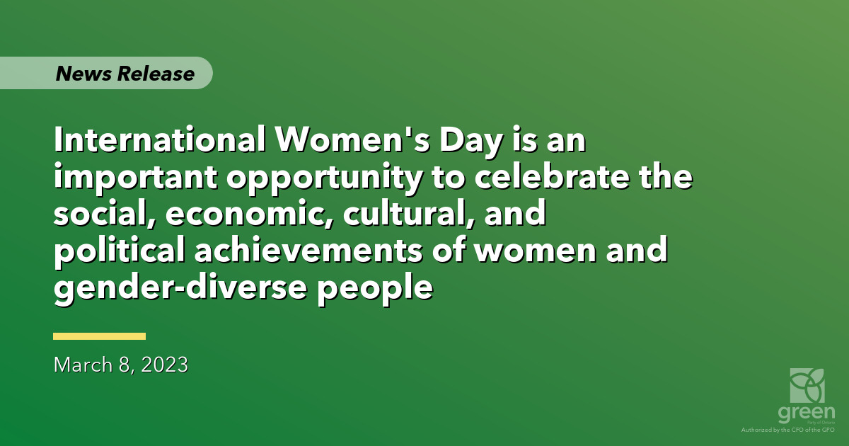 Statement On International Womens Day