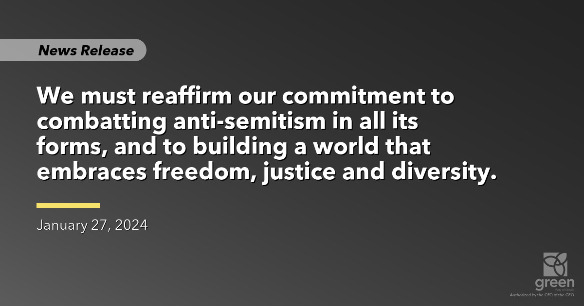 Statement on International Holocaust Remembrance Day