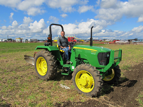 Mike Schreiner at International Plowing Match