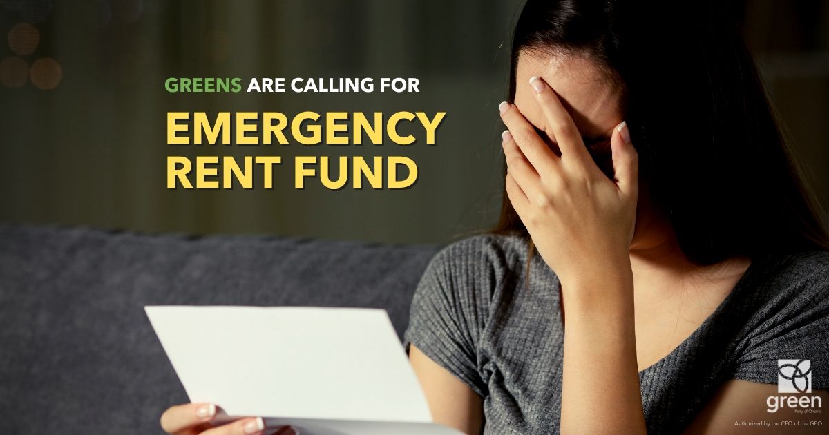 Greens call for emergency rent fund