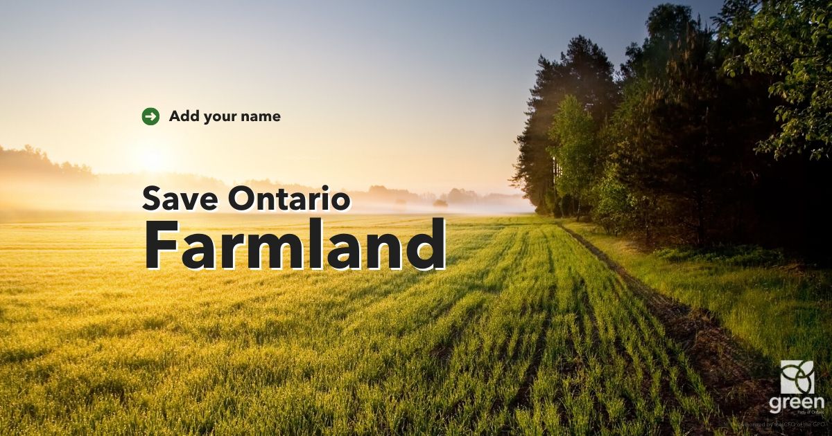  Save Ontario’s farmland