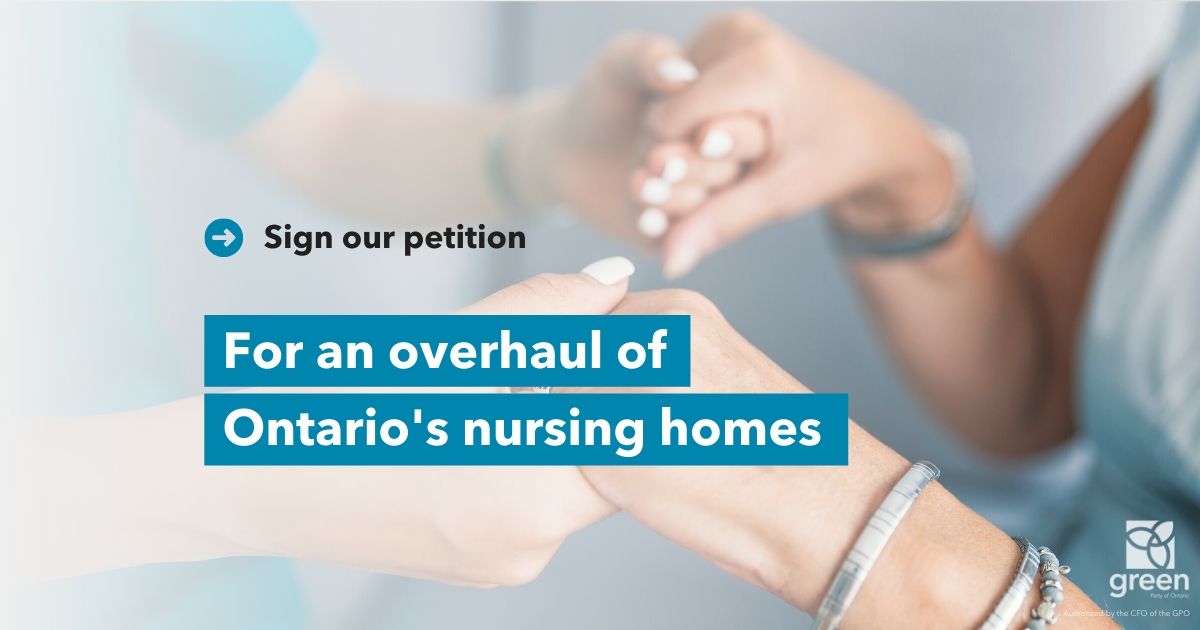 Sign our petition for an overhaul of Ontario's nursing homes