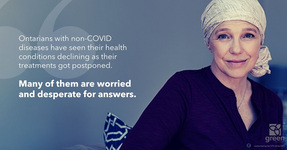 Ontarians with non-COVID diseases have seen their health conditions declining as their treatments got postponed. Many of them are worried and desperate for answers.
