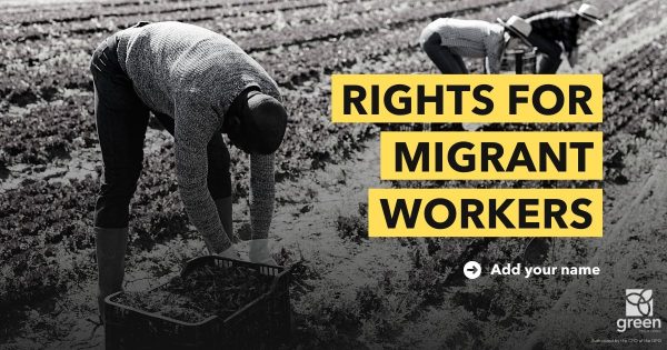 Rights for Migrant Workers. Add your name
