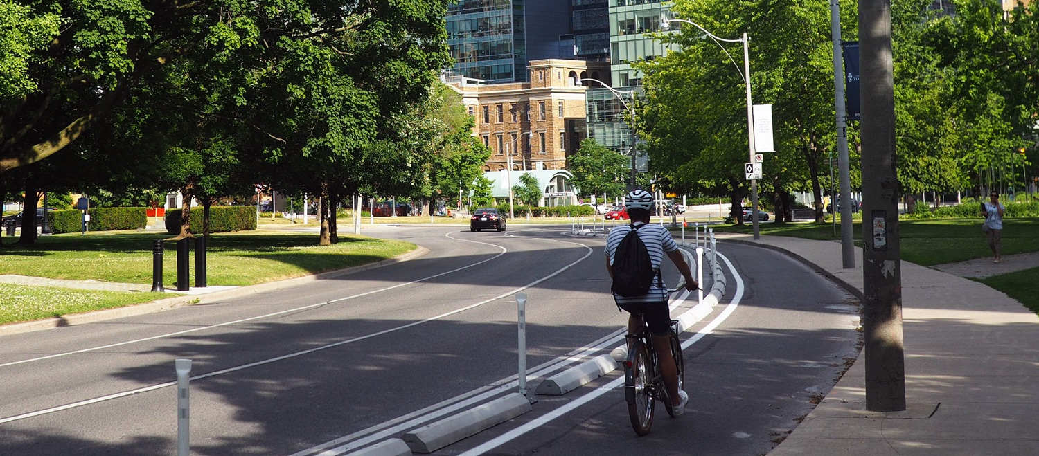 Bike path in Toronto