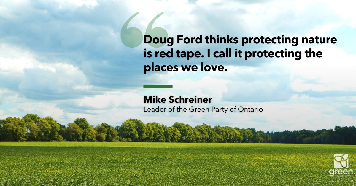 Paving over 2,000 acres of prime farmland and 2,500 acres of protected Greenbelt land to save commuters 30 seconds is reckless and irresponsible.