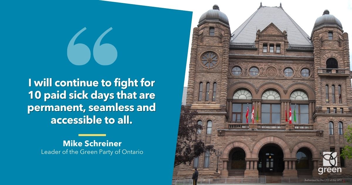 Three paid sick days is still insufficient in protecting Ontario's workers, but a quarter loaf is better than no loaf.