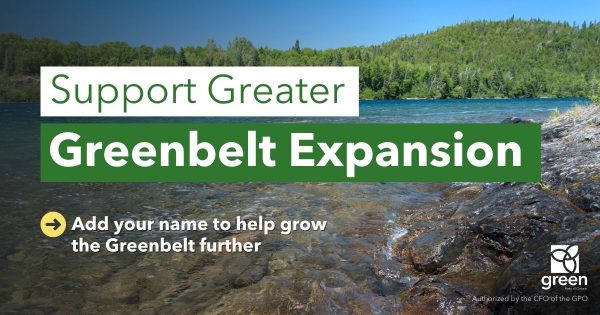 Support a Greenbelt expansion
