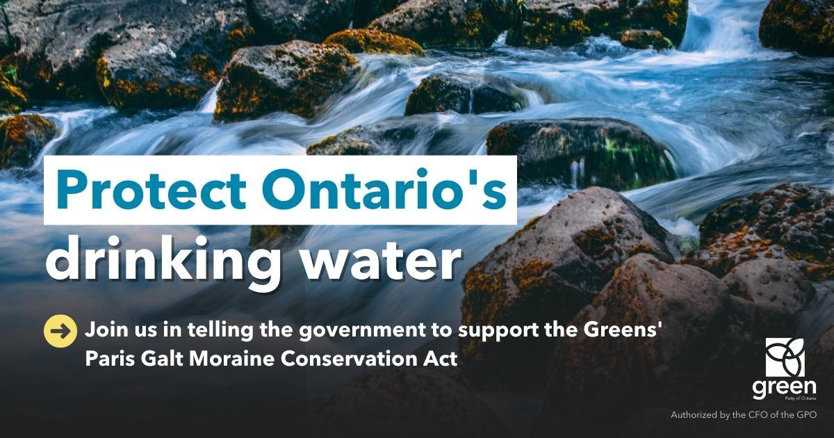 Protect Ontario’s precious drinking water Green Party of