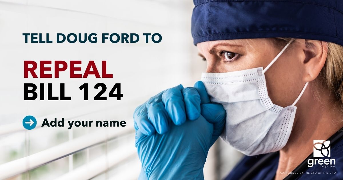 Ontario’s nurses deserve better from the Ford govt. Join us in telling @FordNation to #RepealBill124 immediately so they can get the pay raise they deserve! #onpoli #healthcare #nursing